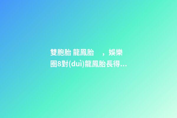 雙胞胎 龍鳳胎，娛樂圈8對(duì)龍鳳胎長得太不像被求做親子鑒定-第1張-觀點(diǎn)-玄機(jī)派